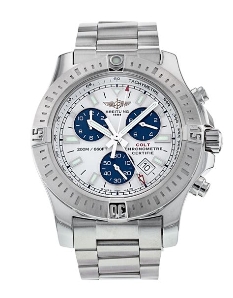 breitling colt chronograph ii rubber|breitling colt pre owned.